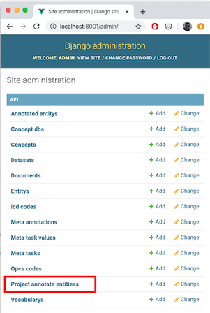Main Menu list